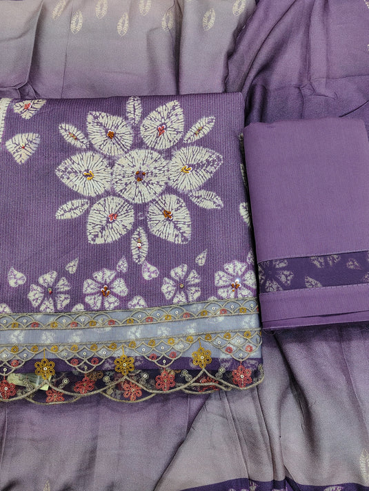 Luxury Cotrize Co-Ord Suit with Warm Dupatta