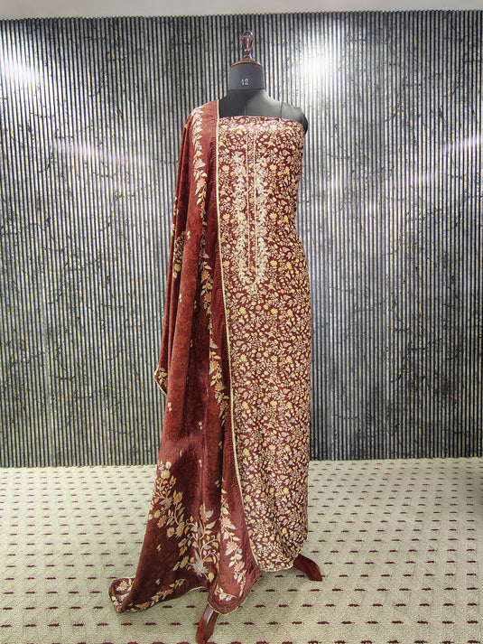 Royal Winter Elegance – Premium All-Velvet Three Piece Suit Set