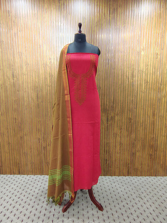 Handloom Cotton with Contrast Charm