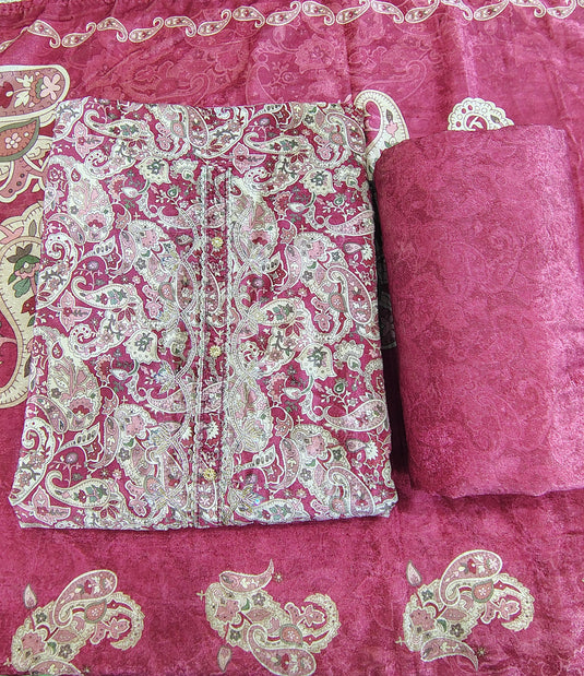 Royal Winter Collection – Premium Velvet Suit Set with Shirt, Bottom and Matching Stall