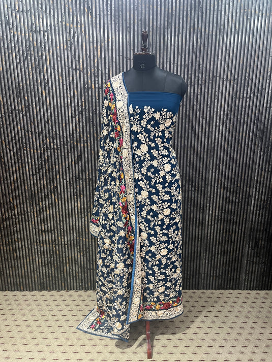 Elegant Georgette Suit with Heavy Thread Detailing