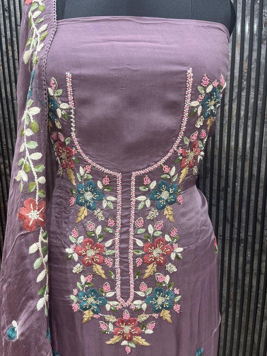 Burberry suit set with burberry duputta