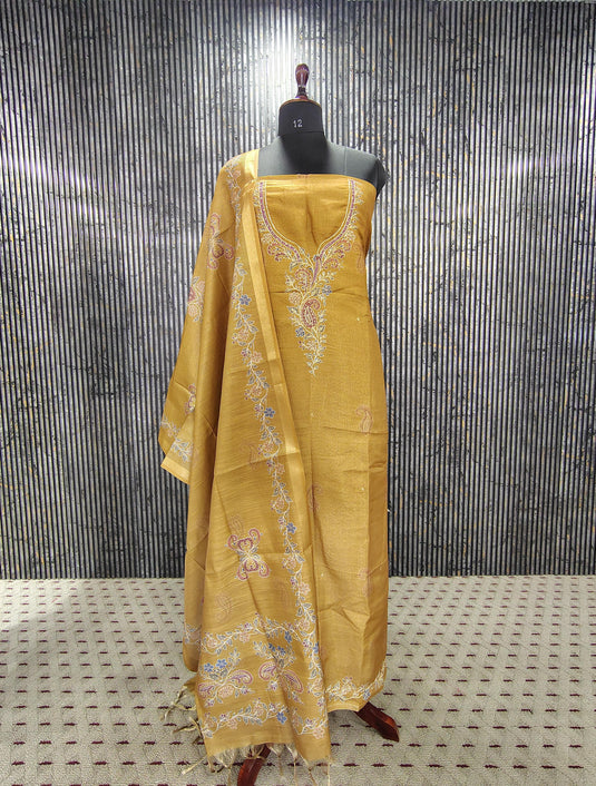 Elegant Maheshwari Shimmer Suit Set with Matching Dupatta in Timeless Festive Shades