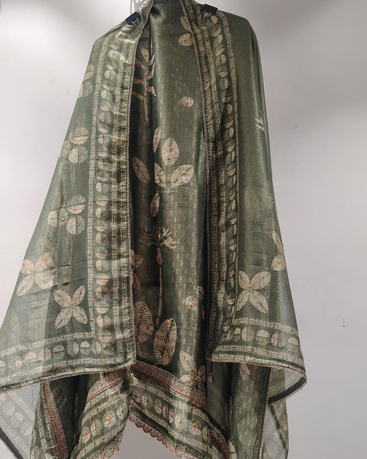 Royal Banarasi Organza Suit Set✨