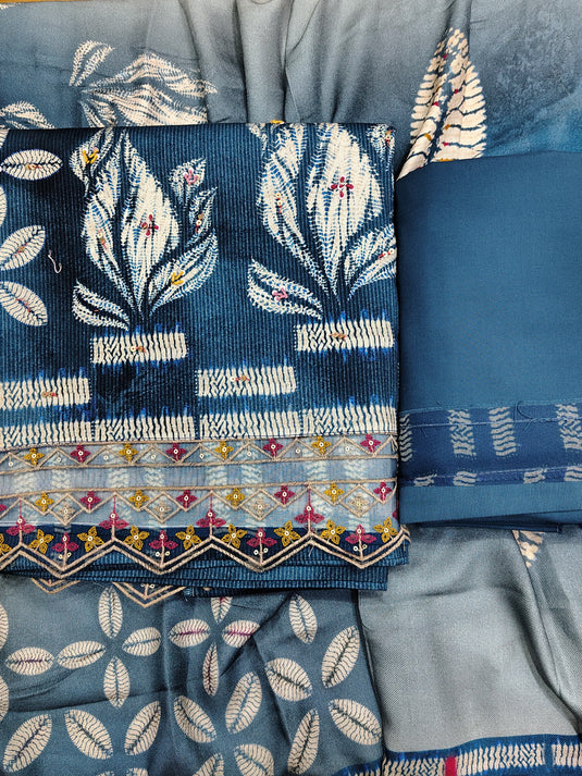 Luxury Cotrize Co-Ord Suit with Warm Dupatta