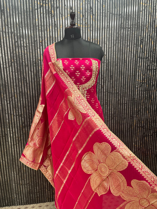 Vibrant colour burberry suit set