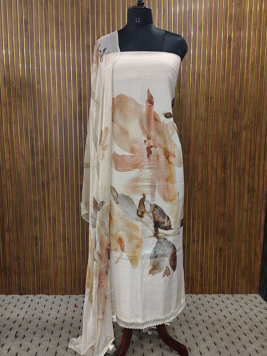 Cotton Shirt with Soft Chiffon Dupatta – Everyday Elegance