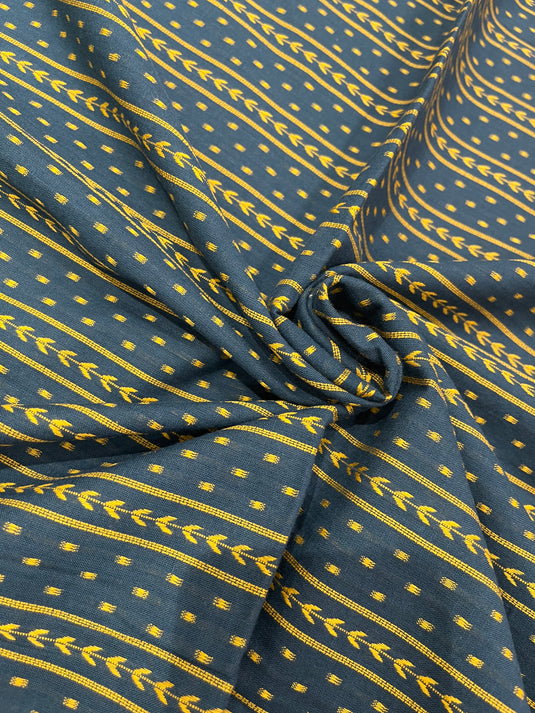 Khadi cotton suit with cotton duputta and printed pants