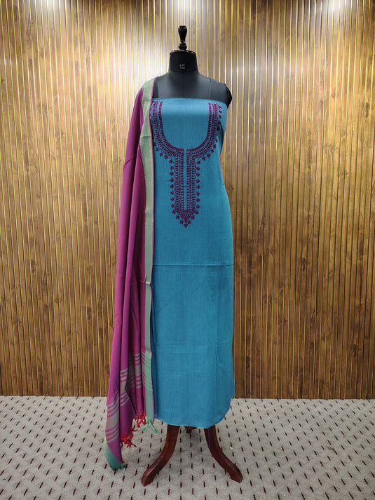 Handloom Cotton with Contrast Charm