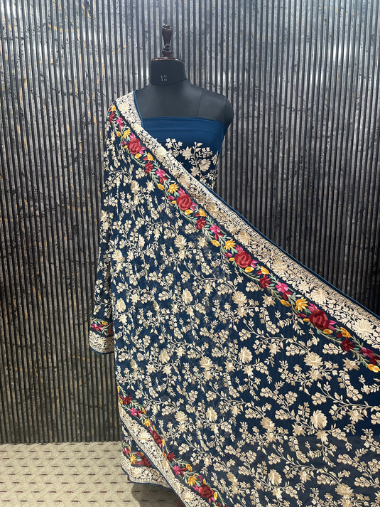 Elegant Georgette Suit with Heavy Thread Detailing