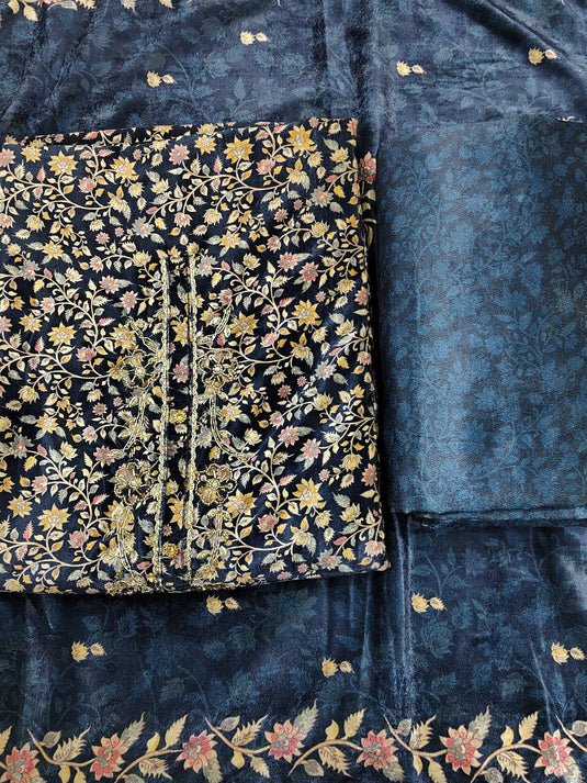 Royal Winter Elegance – Premium All-Velvet Three Piece Suit Set