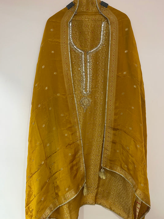 Premium Brocket Suit Set | Soft Dupatta | 3 Stunning Colours