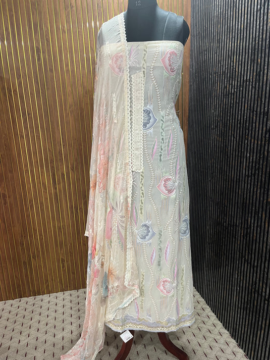 Premium Georgette Thread Embroidered Women’s Suit Set