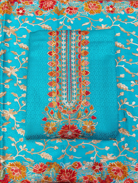 Pure Pashmina Resham Work Suit Set